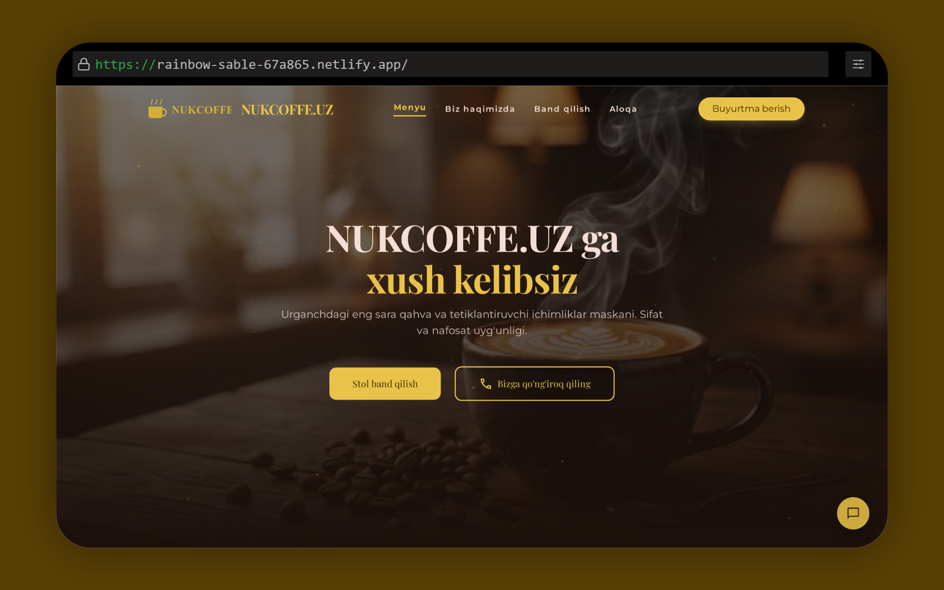Nuk Coffee veb-sayt